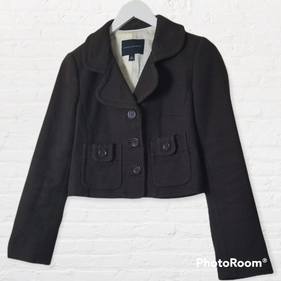 Banana Republic Jackets & Blazers - Banana Republic brown waist length linen/cotton brown jacket - size 2